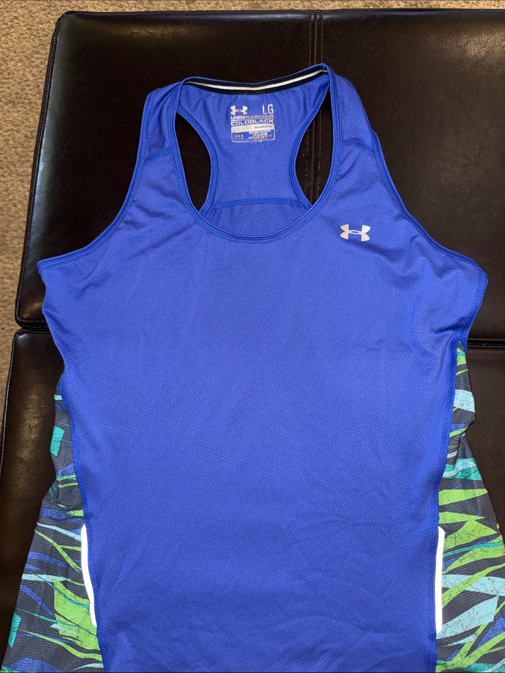 Under Armour Women's Blue Racerback Athletic Tank Top